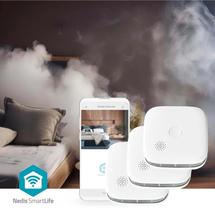 Détecteur de fumée connecté Wi-Fi 10 ans – Nedis SmartLife